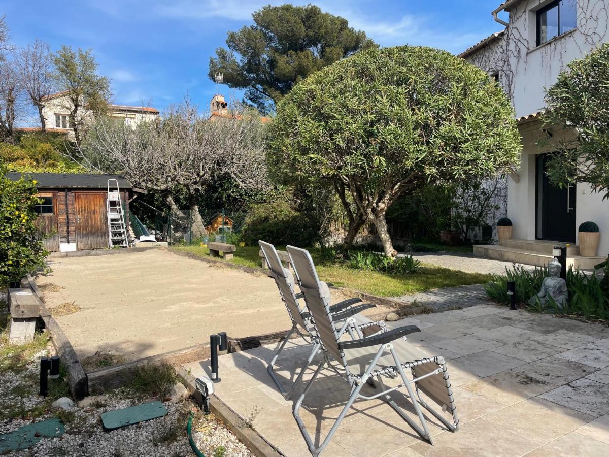 Sublime Haut De Villa Apercu Mer /Hippodrome / Cagnes-sur-Mer Exterior foto