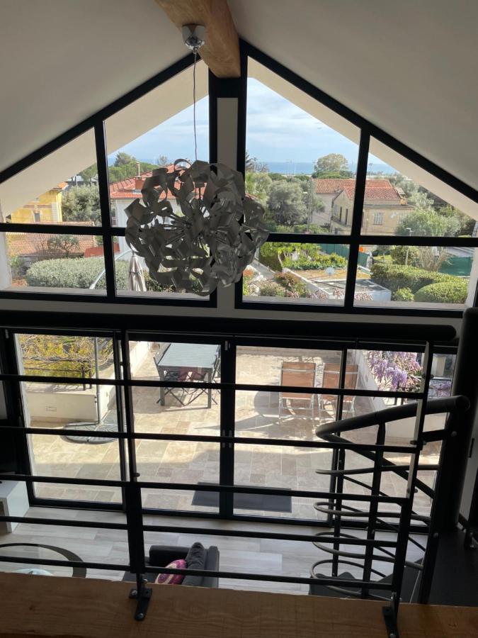Sublime Haut De Villa Apercu Mer /Hippodrome / Cagnes-sur-Mer Exterior foto